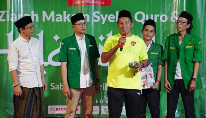 PAC GP Ansor Cikampek Perkenalkan “Kopi Ajengan” kepada Ketum GP Ansor dalam Rangkaian Goes Harlah ke-91