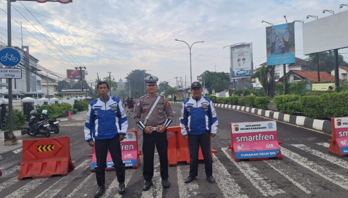 Car Free Day, Satlantas Polres Karawang Hadirkan Kenyamanan Kepada Masyarakat
