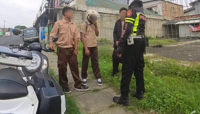 Upaya Polantas di Karawang, Cegah Pelajar Terlibat Pelanggaran di Jalan Raya