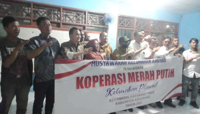 Musyawarah Khusus Pembentukan Koperasi Merah Putih di Kelurahan Plawad Karawang