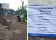 Pemerintah desa Langensari Bandung Barat Realisasikan dana desa tahap 1 untuk pembangunan Infrastruktur Jalan