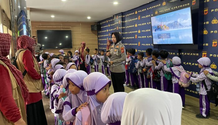 Satlantas Polres Karawang Tingkatkan Kegiatan Polsanak Kepada Anak-Anak Usia Dini