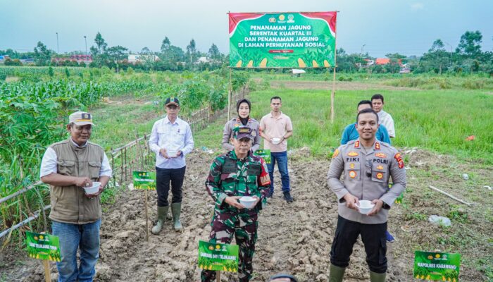 Polres Karawang Tegaskan Komitmen Polisi Cinta Petani Dalam Mendukung Swasembada Pangan