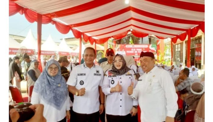 Wakil Bupati Bekasi Menghadiri Gelar Produk Pertanian dan Peternakan di Cibarusah Bekasi