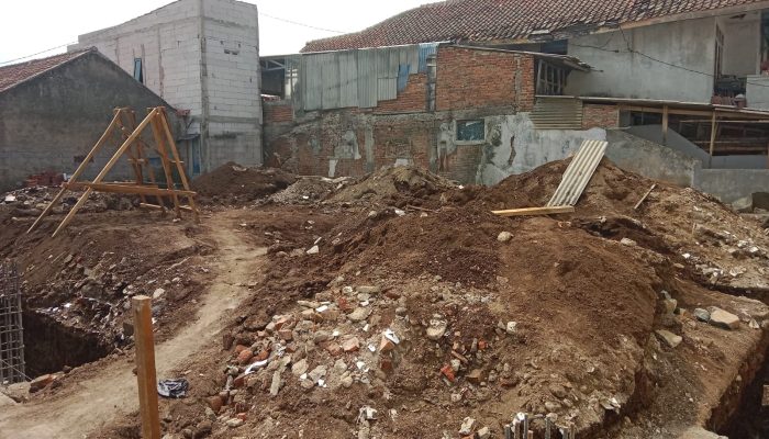 Pemerintah desa Selacau Bandung Barat Membangun Sarana Olahraga Dari Anggaran Dana Desa Tahap 1