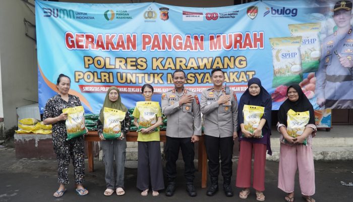 Polres Karawang Gelar Operasi Pasar Murah Beras Premium, Bantu Tekan Harga di Pasaran