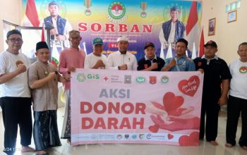 Sorban Gelar Donor Darah & Rukiah, di desa Cengkong Karawang warga sangat Antusias 