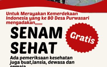 Desa Purwasari Karawang Rayakan HUT RI ke-80 dengan Semangat Sehat dan Meriah