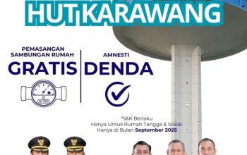 Perumdam Tirta Tarum Karawang Menghadirkan Promo Menarik dalam Rangka HUT Karawang ke-392