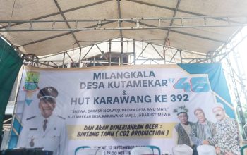 Pemerintahan Desa Kuta Mekar Mengadakan Acara Ulang Tahun ke-46 dengan Meriah