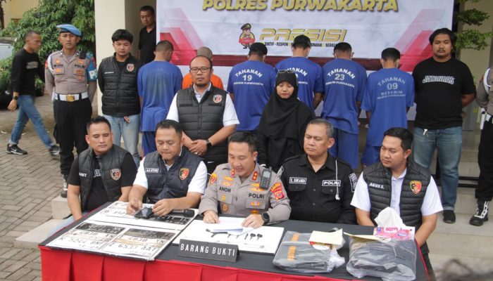 Berantas Curanmor, Polres Purwakarta Ringkus 6 Pelaku Lintas Kabupaten