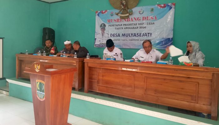 Desa Mulyasejati Gelar Musrenbangdes Dengan Agenda Penetapan Prioritas RKP Desa Tahun Anggaran 2026