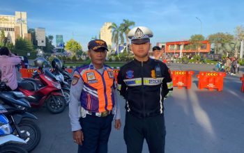 Satlantas Polres Karawang Hadirkan Rasa Aman dan Nyaman saat Kegiatan Car Free Day di Pusat Kota