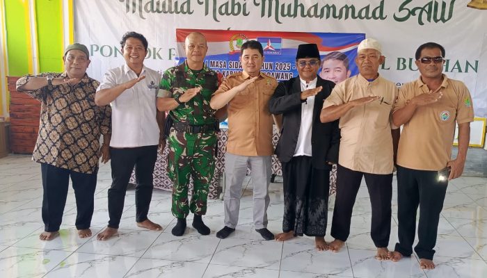 Ketua Komisi III DPRD Karawang,Dedi Indra Setiawan Reses 1 Di Pesantren Roudhotul Burhan Desa Pasir Jen