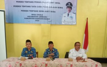 Pemerintah desa Cikole Bandung Barat Gelar Rapat Penetapan Peraturan Aset Desa