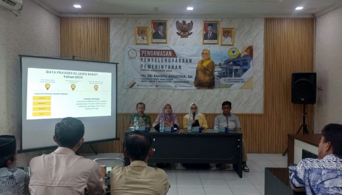  Hj Sri Rahayu Agustina SH Anggota DPRD Jabar Bersama DPMD Gelar Kegiatan Sosialisasi Pengawasan Penyelenggaraan Pemerintahan