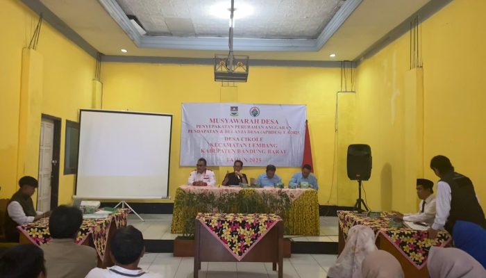 Pemerintah Desa Cikole Bandung Barat Gelar Musyawarah Desa,Penetapan Perubahan APBDes Tahun 2025