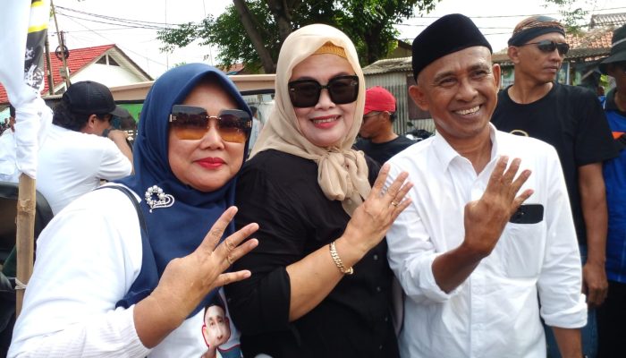 Calon Kepala Desa Cikampek Utara Karawang Dengan No Urut 4 Didin Samsudin Gelar Kampanye