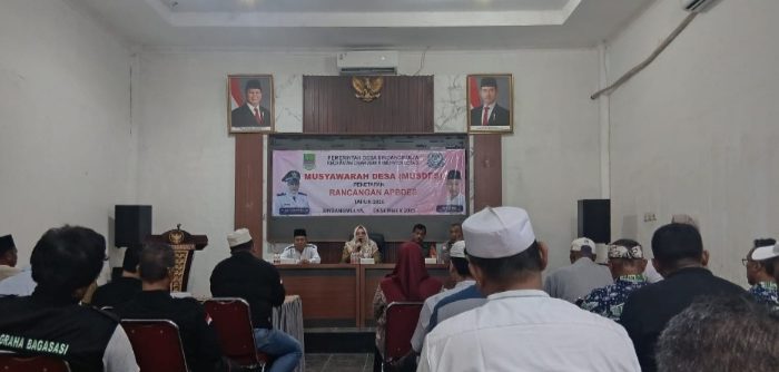 Pemerintah Desa Sindang Mulya Bekasi Gelar Musyawarah Desa,Penetapan Perubahan APBDes Tahun 2026