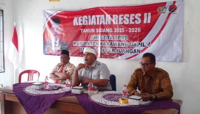 Anggota DPRD Karawang Fraksi Partai PDIP H Cita Gelar Reses II, tahun Sidang 2025 – 2026 di Desa Bayur Kidul Karawang