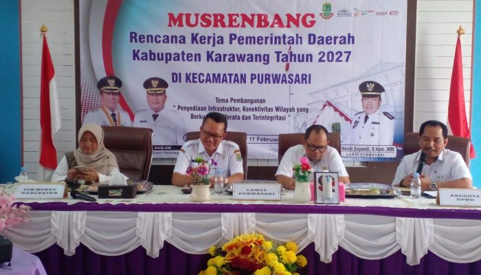 Musrenbang Rencana Kerja Pemda Kabupaten Karawang Tahun anggaran 2027 di Kecamatan Purwasari