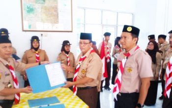 Pelantikan dan Pengukuhan Pengurus Kwartir Ranting Kecamatan Rawamerta masa bakti 2025 – 2026.