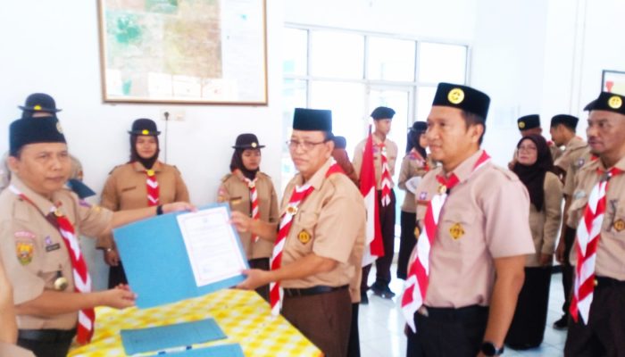 Pelantikan dan Pengukuhan Pengurus Kwartir Ranting Kecamatan Rawamerta masa bakti 2025 – 2026.