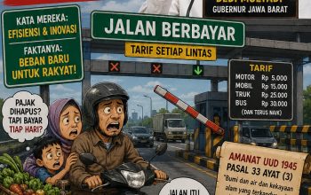 Jalan Bukan Mesin Pungutan, Negara Wajib Menyediakan Akses Publik.