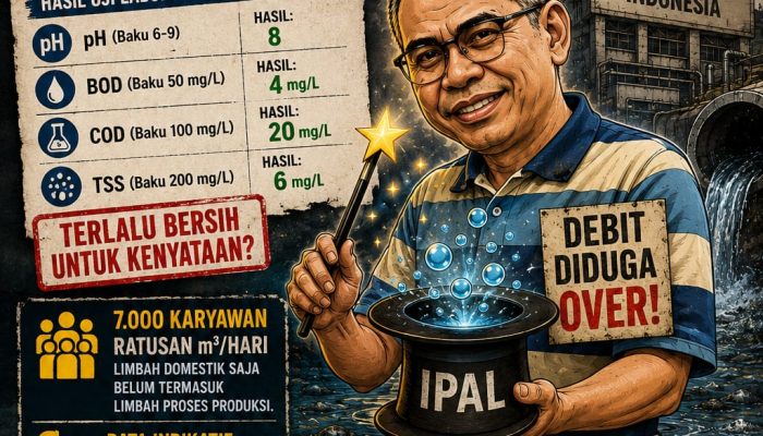 KMP Soroti Dugaan “Kesjaiban Ipal” PT Metro Pearl Indonesia,Debit Diduga Over.