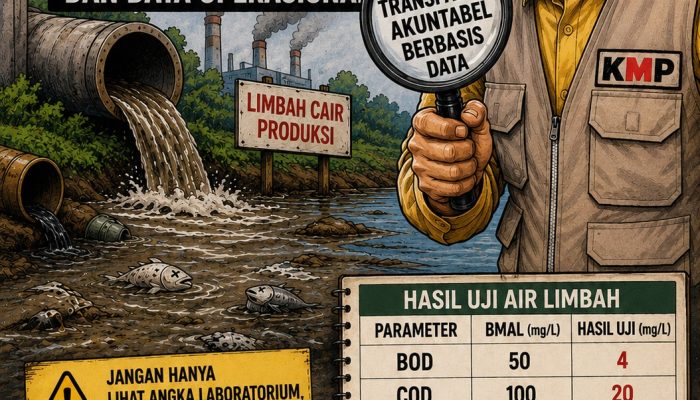 KMP Minta Verifikasi Keseralasan Hasil uji Air Limbah dan data operasional